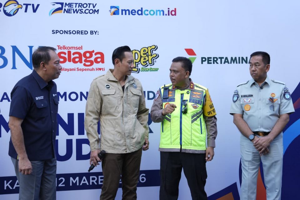 Kakorlantas Resmi Lepas Tim Liputan Metro TV Jelang Mudik 2026