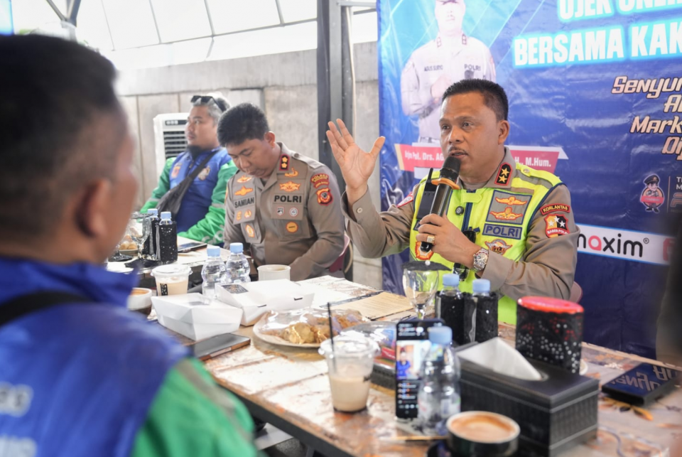 pendekatan humanis Polantas dengan komunitas ojol